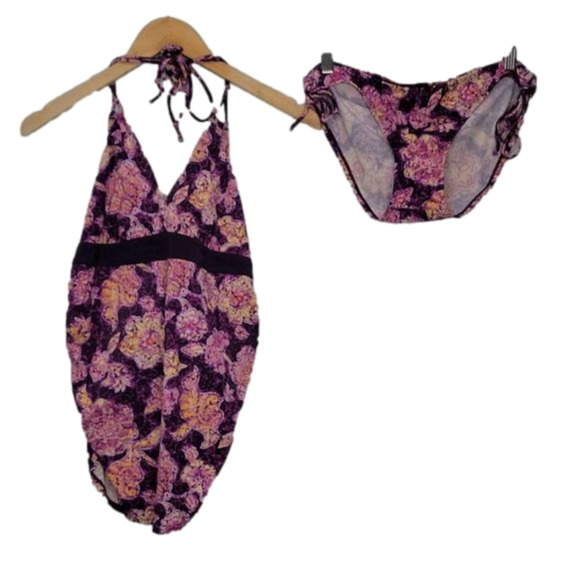 Motherhood Maternity Bathing Suit halter top - Picture 1 of 16